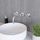 image 4 of Connect Wall Mount 3 TH Basin Mixer Tap, 2 Crosshead Handles - Chrome | Silver | Chrome | 1