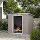 image 2 of Outsunny 7 x 4ft Metal Garden Storage Shed w/ Double Door Grey