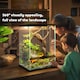 image 4 of PawHut Glass Reptile Terrarium, 40L Vivarium for Lizards, Frogs, Snakes, Turtles