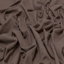 Minerva Core Range Beige Medium Loop Back French Terry Stretch Knit Fabric for Dressmaking, 150cm / 59" Wide - per metre