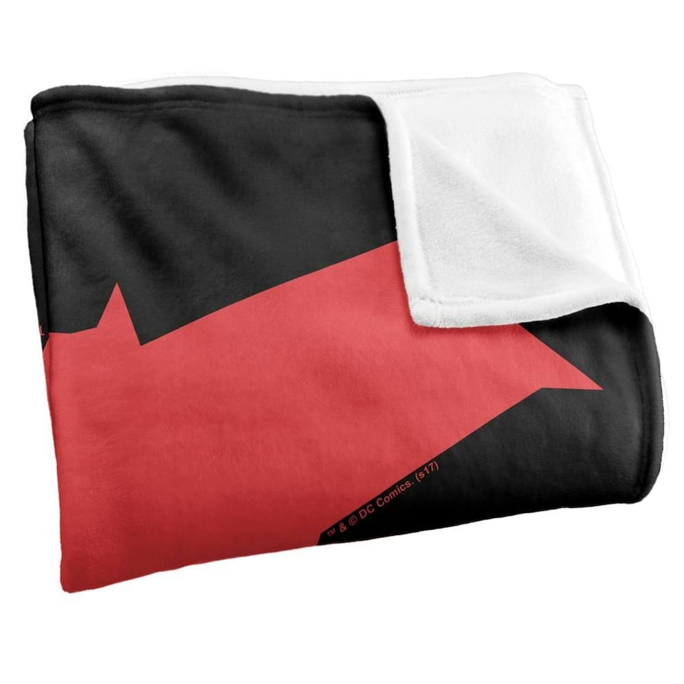 image 1 of DC Batman Begins Contrast Blanket - Multicoloured - One Size