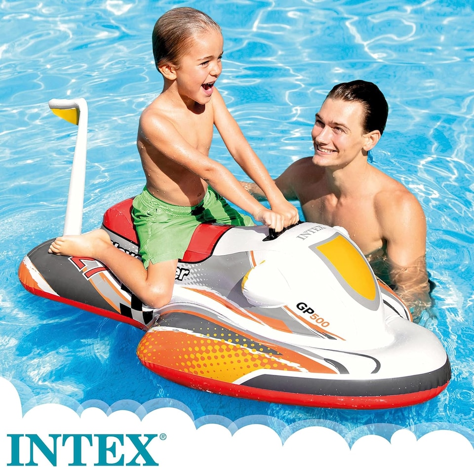 image 1 of Intex inflatable Wave Rider Ride-On - Red