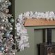 image 3 of 2.7m (9ft) White Christmas Garland with PVC Branches