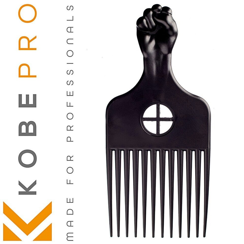 image 1 of Kobe Fist Plastic-Prong Afro Comb