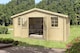 image 1 of Udo 300-Log Cabin, Wooden Garden Room, Timber Summerhouse, Home Office - L522.4 x W320 x H256.5 cm | Brown