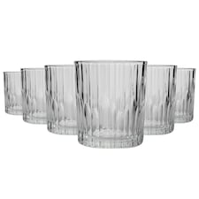 Duralex Manhattan Vintage Whisky Glasses - 220ml - Pack of 6 Clear