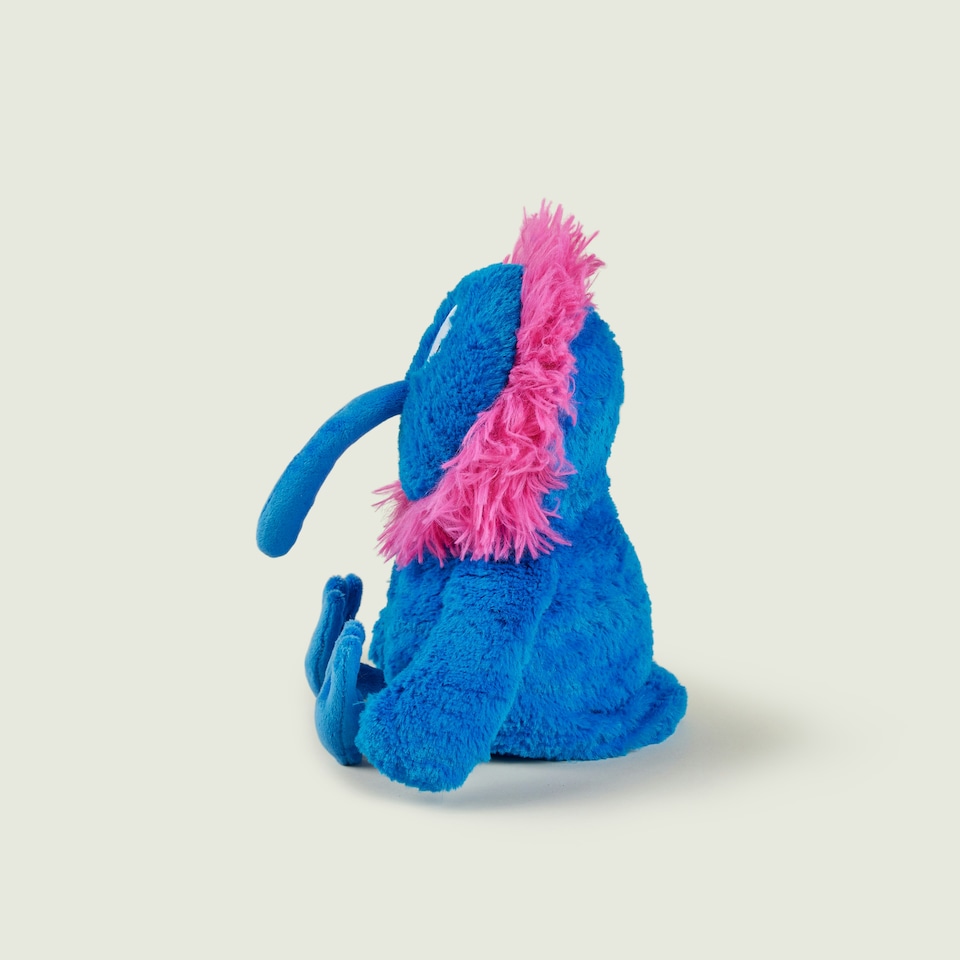 image 1 of Warmies Plush Bright Blue Monster Microwavable Weighted Teddy