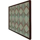 image 1 of Green geometric rays (Picture Frame) Brown | L