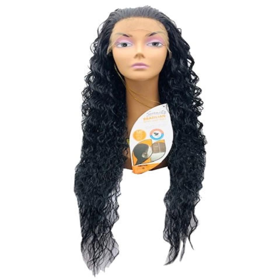 Serenity Brazilian Remi Deep Part Blended HH Emotion Swiss Lace Wig Multi | P18/613 | One Size