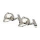 image 1 of Jockey Cap Cufflinks - Onyx Art CK163 Horse Riding Novelty Cuffs