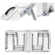 image 6 of 4ft Folding Camping Table and 4 Stools Set - 120cm Adjustable Height Picnic Table