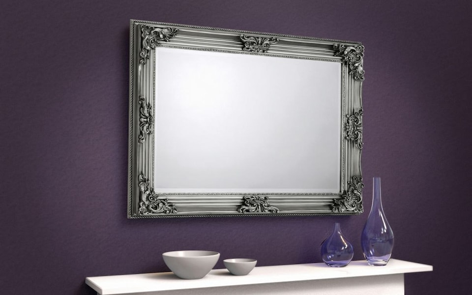 image 1 of Rococo Pewter Dress Mirror