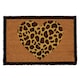 image 1 of Nicola Spring Coir Door Mat - 60 x 40cm - Leopard Heart