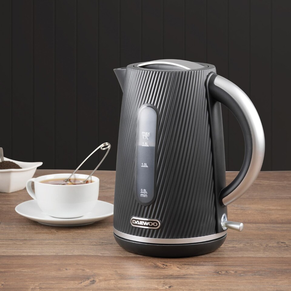 image 1 of Daewoo Cascade Matching Kettle and 4 Slice Toaster Set 1.7L 3KW