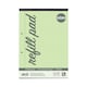 image 1 of Pack of 6 Rhino A4 Green Paper 100 Page 8mm Lined with Margin Refill Pads