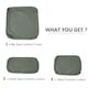 image 3 of Outsunny Cushion Cover Replacement Garden Rattan Patio Furniture Seat Cover | Grey | Deep Grey | 3pcs 67x67x8cm, 1pc 74.5x74.5x8cm, 3pcs 67x28x8cm | 7