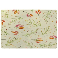 Green Branches on Light Background (Rug) Green | Medium: 80x150cm