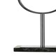 image 3 of Interiors by Premier Table Lamp with Stone Base Silver