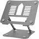image 1 of Futura Laptop Stand Adjustable Portable Riser, Grey Foldable Aluminium Holder for MacBook AirPro and 11 to 17 inch Laptops | Grey | Grey | One Size | 1