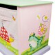 image 4 of Teamson Kids Magic Garden Kids Wooden Storage Cubby Bench with 3 Drawers, Pink