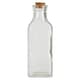 image 2 of Interiors by Premier Versatile Use Set Of 6 Glass Bottles, Glass Bottles For Kitchen, Functional Design Clear Glass Bottles
