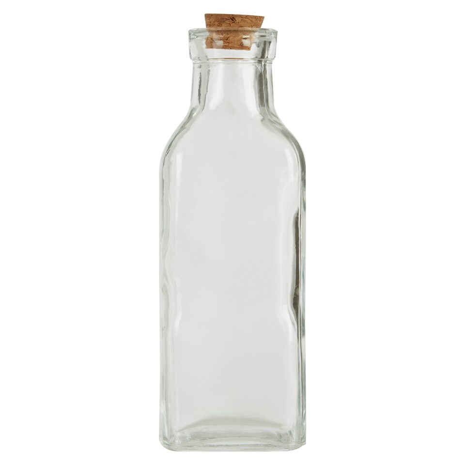 image 1 of Interiors by Premier Versatile Use Set Of 6 Glass Bottles, Glass Bottles For Kitchen, Functional Design Clear Glass Bottles