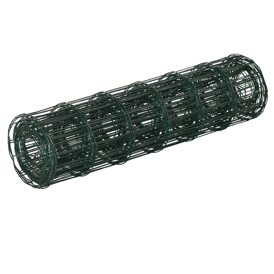 image 1 of PawHut 0.6Mx10M Chicken Wire Mesh Rabbit Poultry Animal Fence PVC Coated Netting