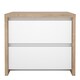 image 2 of Next Nightstand 2 drawers Jackson Hickory White high gloss