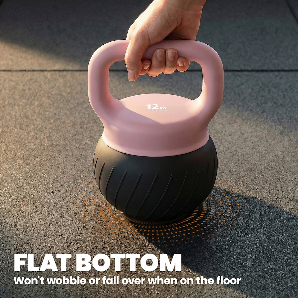 image 1 of SPORTNOW Soft Kettlebell, 12kg Kettle Bell with Anti-Slip Grip for Home Gym | Brown | Coffee | 12