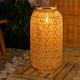 image 1 of ValueLights Solar Powered Outdoor Natural Rope Lantern Garden Light Floor Lamp