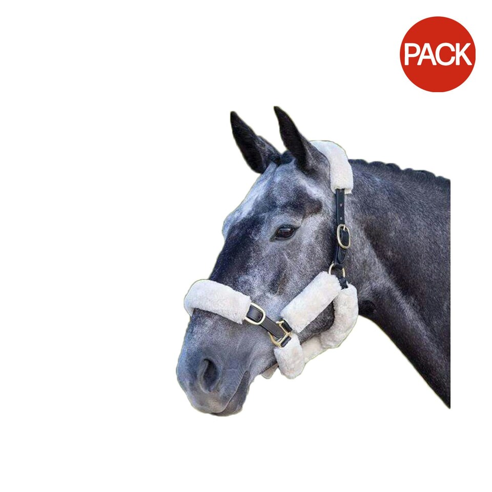 Shires Performance Horses SupaFleece Halter Fleeces (Pack of 9) - Natural - One Size