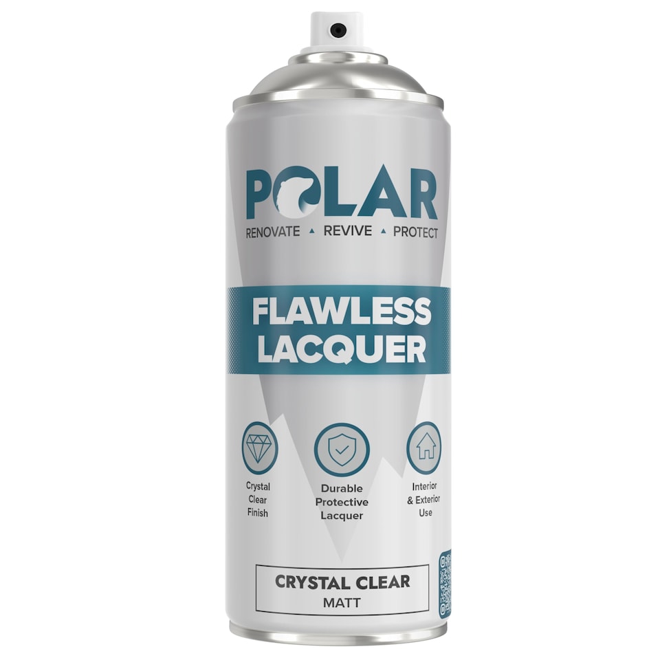 image 1 of Polar Flawless Lacquer Spray Matt Finish Durable & Protective Topcoat | Clear | Clear Matt | 400 ml | 1