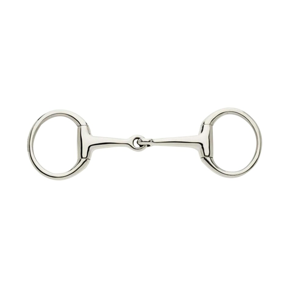 image 1 of Lorina Single Jointed Eggbutt Bradoon - Silver - 5.75in