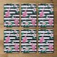 image 4 of Floral Flamingos (Coaster)