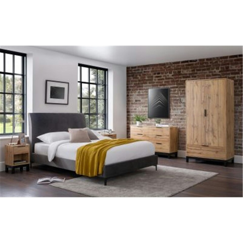 image 1 of Premier Oak-Effect Drawer Chest - 4 Drawer
