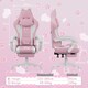 image 2 of Rattantree Ergonomic Gaming Chair with Massage Support & Footrest