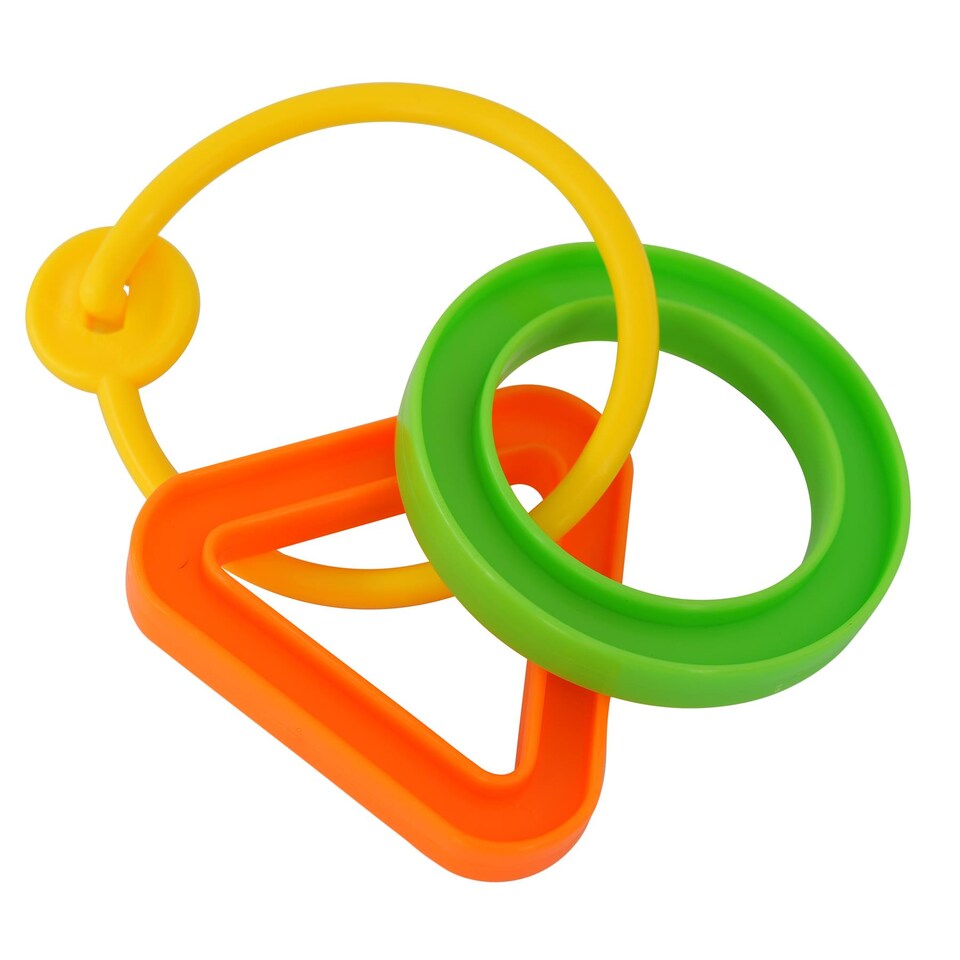 image 1 of The Magic Toy Shop Baby Rattles and Teethers 6 Piece Newborn Sensory Toys