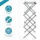image 5 of 3 Tier Extendable Winged Clothes Airer Folding Laundry Drying Rack for Indoor/Outdoor Use