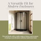 image 7 of Balterley Premium D Shape Shower Tray | Grey | Grey Slate