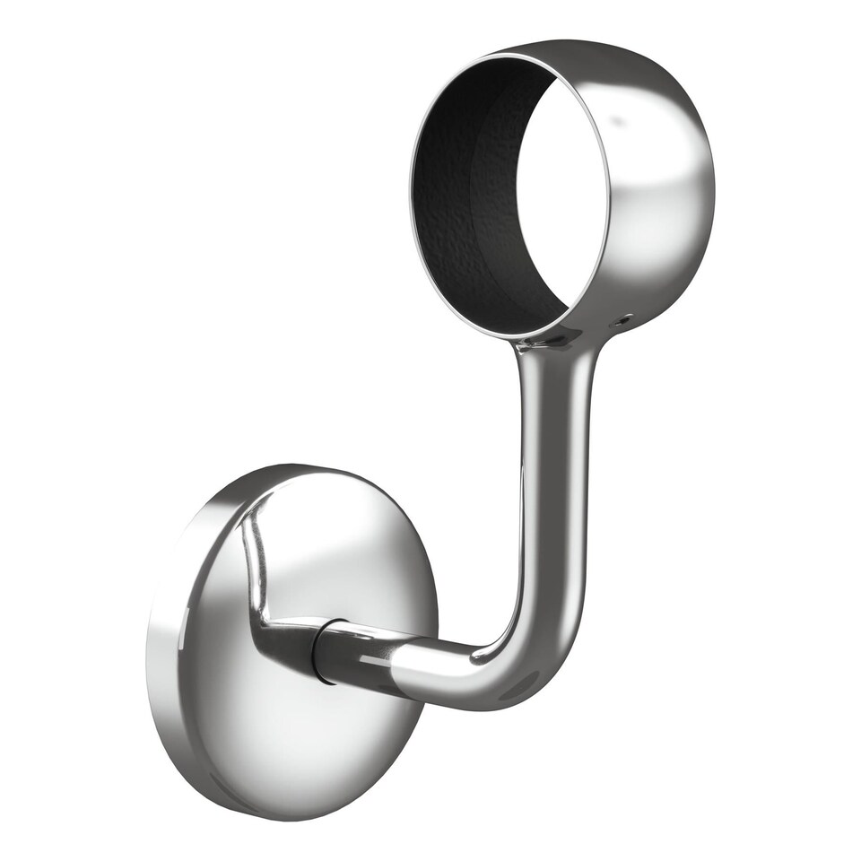 image 1 of Rothley Bannister Staircase Handrail Wall Bracket Polished Chrome 40mm