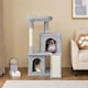 image 2 of Yaheetech 106 cm Cat Tree Tower with Double Condos Light Grey