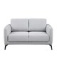 image 2 of Oslo Modern Scandi Style Fabric Living Room 2 Seater Sofa (Light Grey)