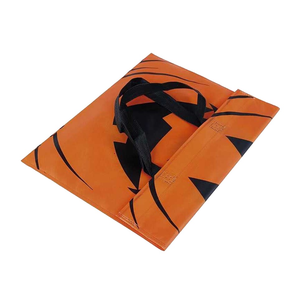 image 1 of Fiestas Guirca Pumpkin Tote Bag | Orange | Orange/Black | 1