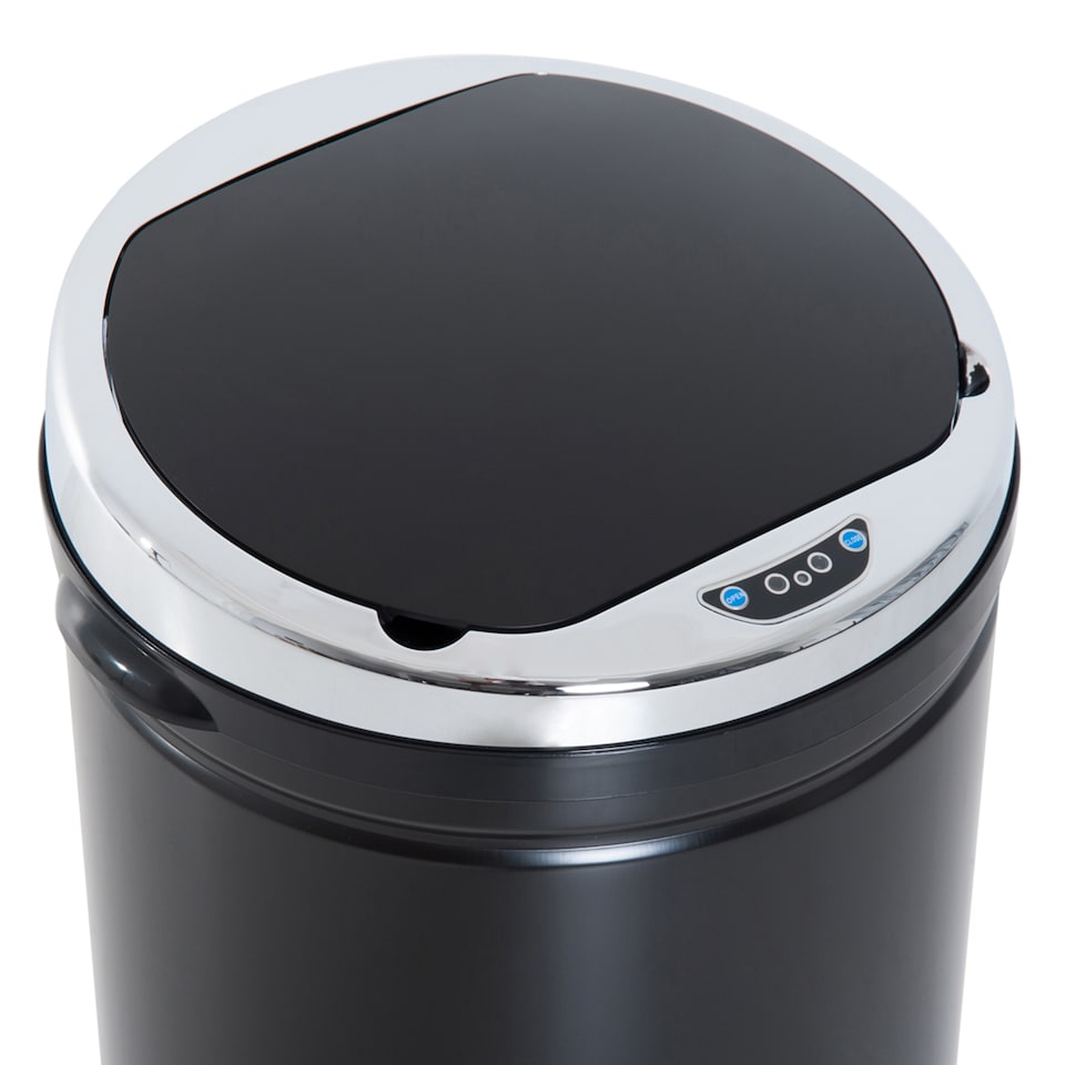 image 1 of HOMCOM Stainless Steel Sensor Bin, 42L Kitchen Touch Bin, Automatic Trash Can with Inner Bucket, Soft Close, Dustbin, Black | Black | 1