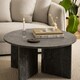 image 4 of Vega Round Coffee Table in Marron Marble