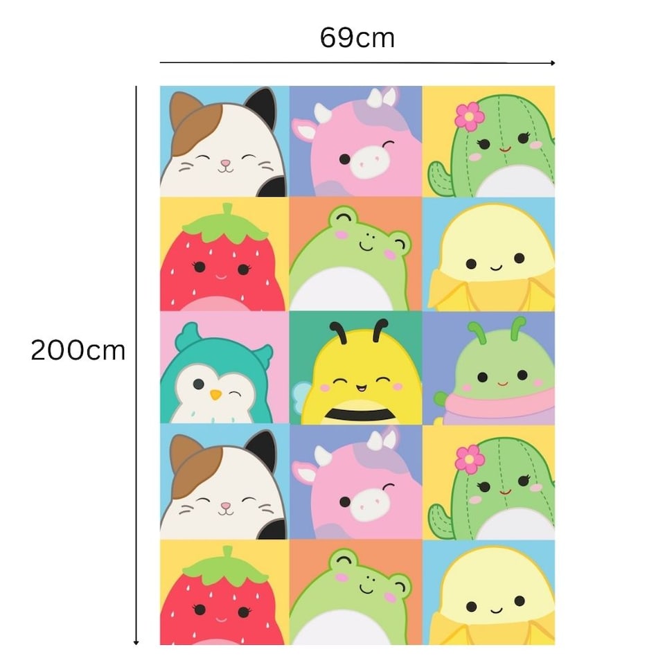 image 1 of Squishmallows Gift Wrap Roll 2m