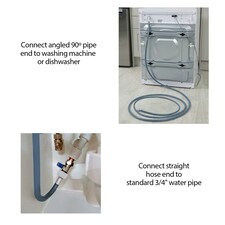 SPARES2GO Universal 6m Cold Water Fill Hose for Dishwasher and