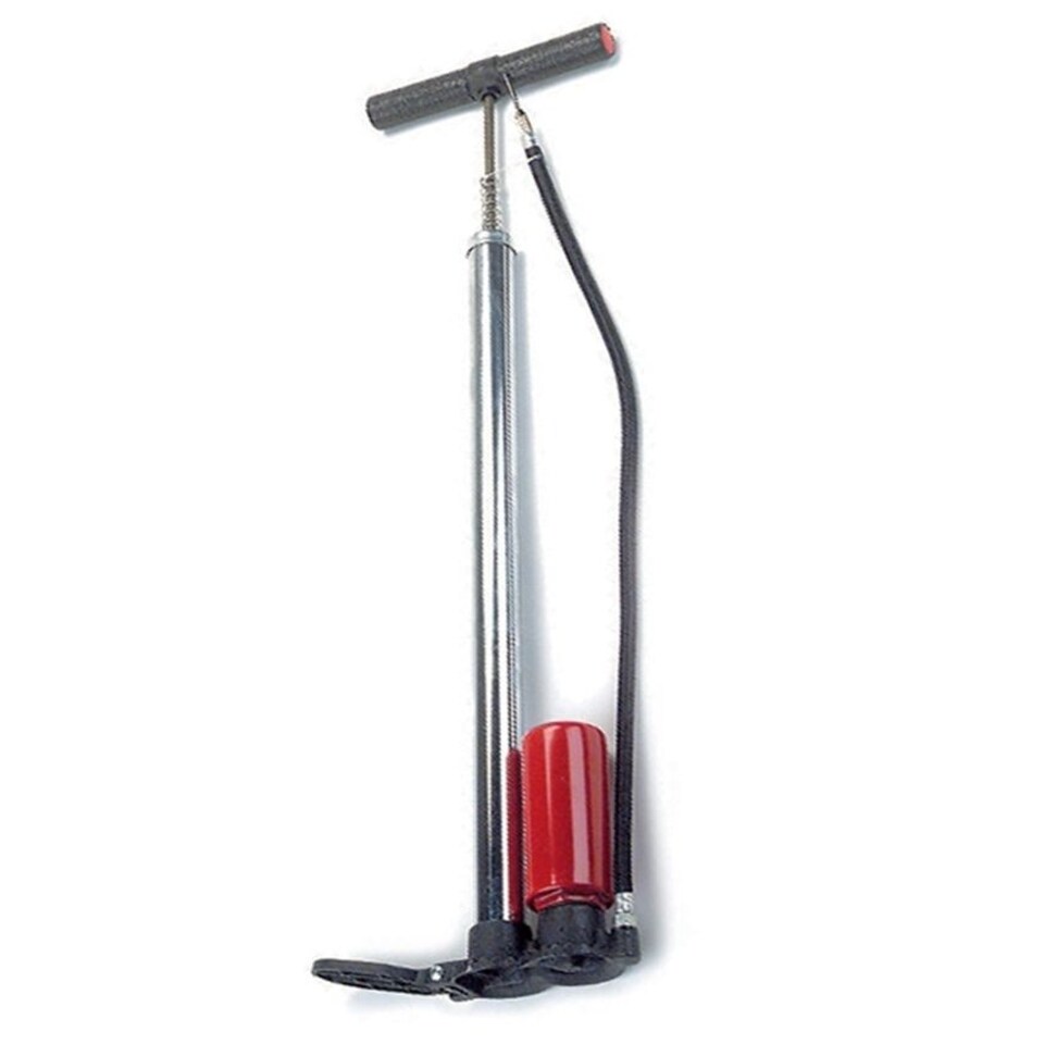 Precision Stirrup Air Pump - Black/Silver/Red - One Size