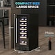 image 7 of HOMCOM Freestanding / Built-in Wine Cooler Fridge, 19 Bottle, Black 