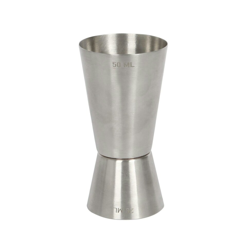 image 1 of Rink Drink 3pc Stainless Steel Thimble Measure Set - 25/35/50ml Silver | One Size